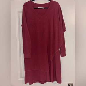 Soft Surroundings Marla dress in Wine Color